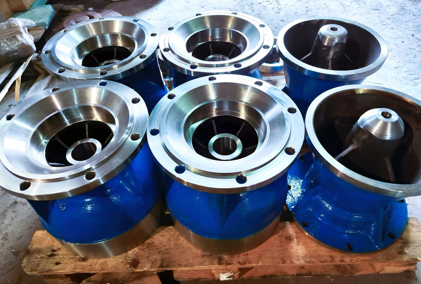 Sea water pump casings — batch production